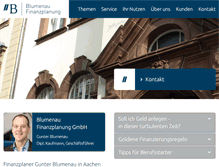 Tablet Screenshot of blumenau-finanzplanung.de